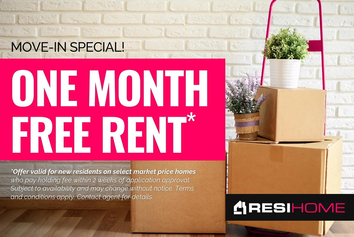 1 Month Rent Free